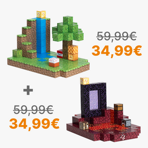 Oáza pri vodopáde (128ks) + Čarovný Portál do Netheru (128ks)